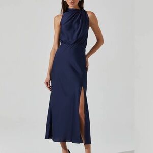 ASTR the Label Jelyn Satin Midi Dress